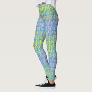 Leggings RIQUEZA Y MORTY™  Patrón Arcoiris Sr. Meeseeks