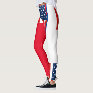 Leggings rmdesignflo55 Bandera de Estados Unidos una leyend