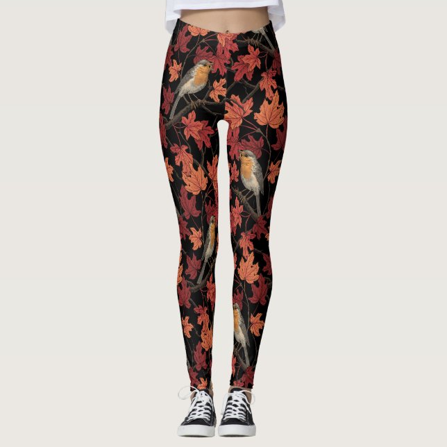 Leggings Robins in maple tree (Anverso)