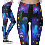Leggings Robot futurista mecánico de Chica espacial Android<br><div class="desc">Robot Leggings, Chica de espacio celestial de ondas sintéticas | Trato Cosplay. Avancemos en el futuro con mi Chica de espacio acústico de Synth Wave Robot Leggings, presentando texto de personalizable para un toque personalizado. Perfecto para convenciones de cosplay o de historietas, estas leggings futuristas evocan una sensación de encanto...</div>