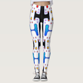 Leggings Robot futurista mecánico de Chica espacial Android