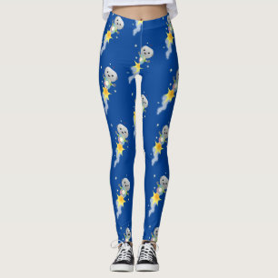 Leggings Robot lindo volando en el ilustracion del personal