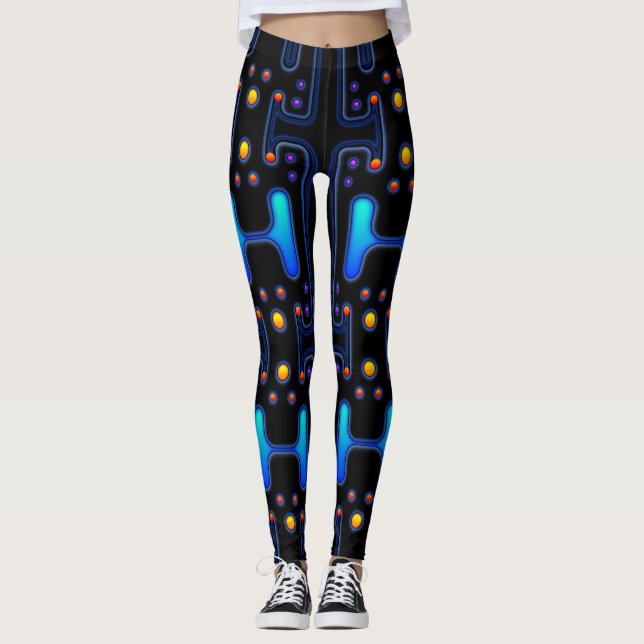 Leggings Robot mecánico Android de Chica Espacial Gótico Ne (Anverso)