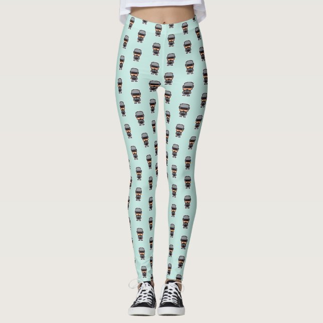 Leggings Robot pixelado lindoCop (Anverso)