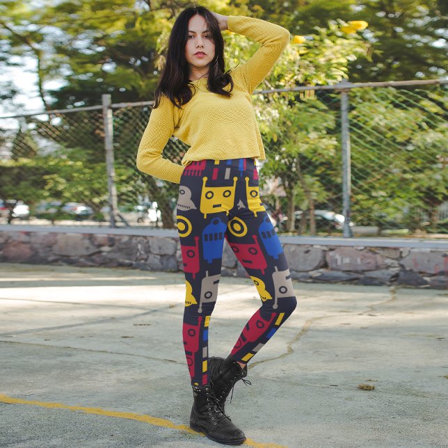 Leggings robots personalizados coloridos (Subido por el creador)