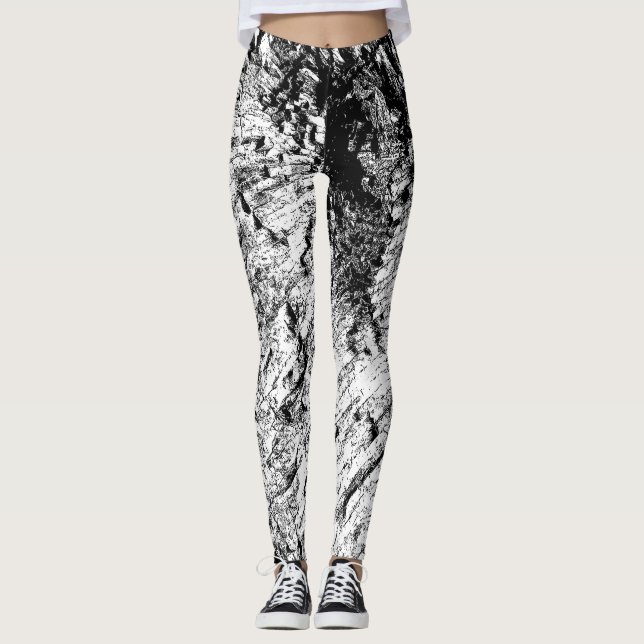 Leggings Roca blanco y negro (Anverso)