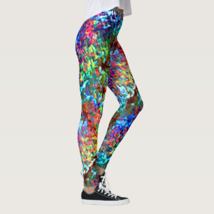 Leggings Rock psicodélico o cibernetico blinoso