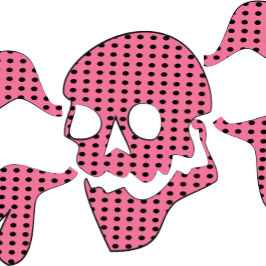 Leggings Rockabilly Gótico de los 90s Calavera y Huesos Cru