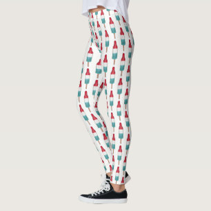 Leggings Rocket azul rojo Pop Popsicle Patriótico USA