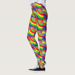LEGGINGS ROCKING RAINBOW SOCK PATRONES PEQUEÑOS