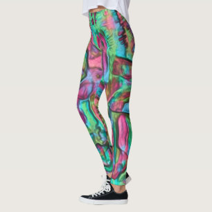 Leggings Rocoso o arrugado coloreado con tonos suave y sedo