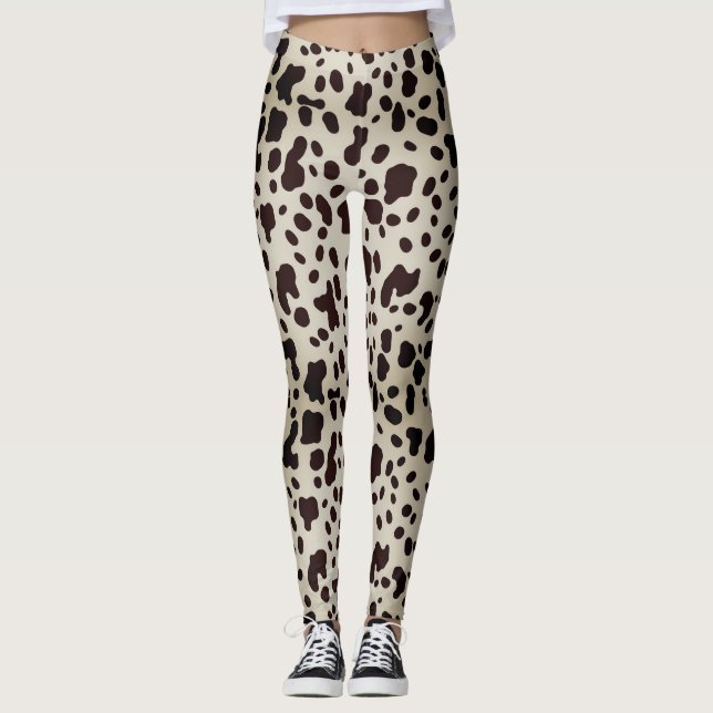 Leggings Rodeo de Chica Moderna Patrón de Impresión de Anim (Anverso)