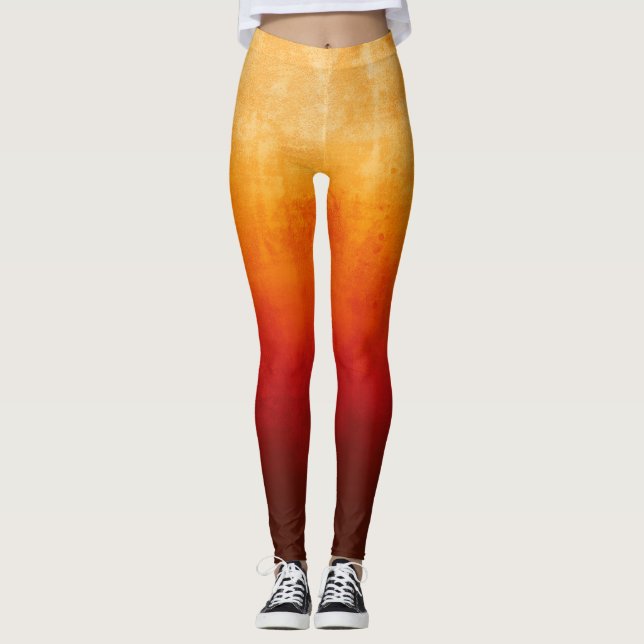 Leggings Rojo amarillo oscuro (Anverso)