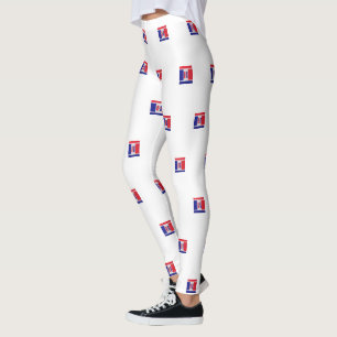 Leggings Rojo azul de EE. UU.