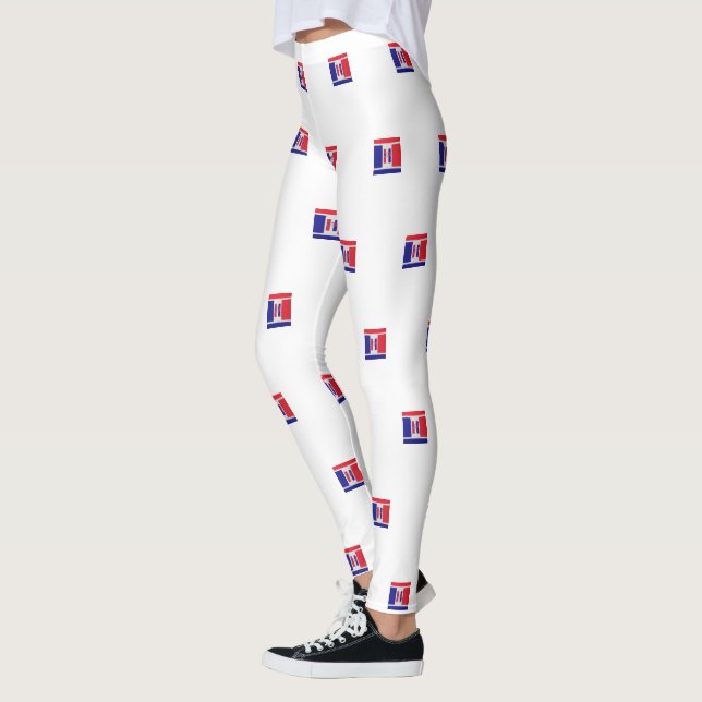 Leggings Rojo azul de EE. UU. (Izquierda)