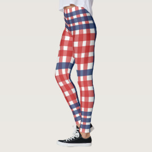 Leggings Rojo, Blanco, Azul