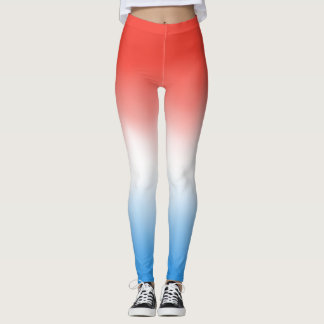 Leggings Rojo, blanco y azul patriótico