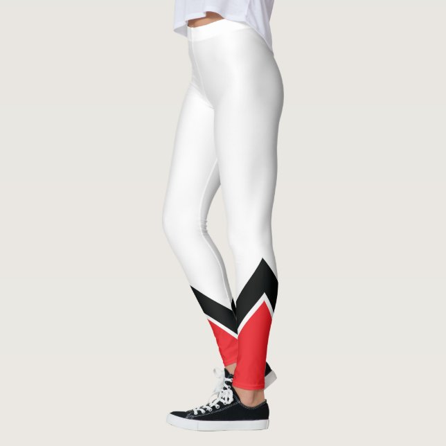 Leggings Rojo Blanco y Negro (Izquierda)