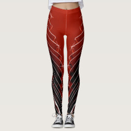 Leggings Rojo Borgoña a Negro