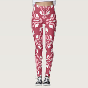 Leggings Rojo, color beige floral, fondo de pantalla transp