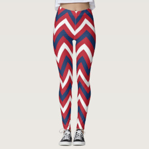 Leggings Rojo, Cuevón Azul Blanco