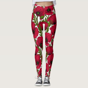 Leggings Rojo de adormidera 2