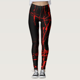 Leggings Rojo de horror