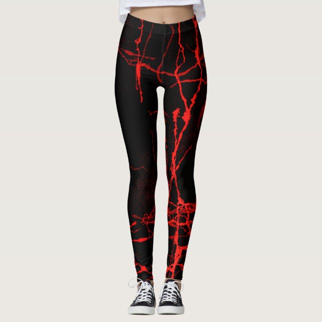 Leggings Rojo de horror (Anverso)
