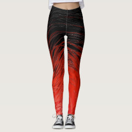 Leggings Rojo espiral complejo - Piernas