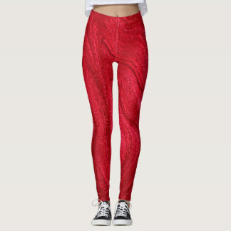 LEGGINGS ROJO GLITERY