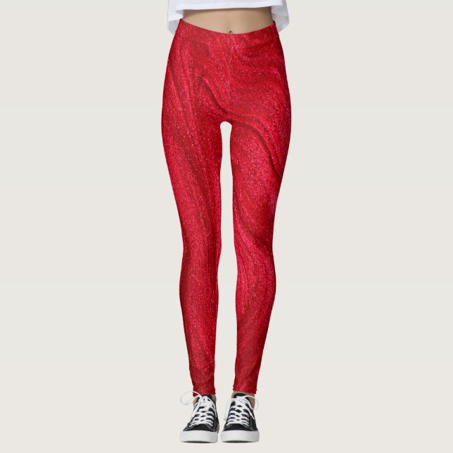 LEGGINGS ROJO GLITERY (Anverso)