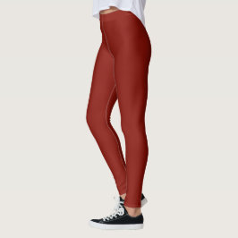 Leggings Rojo indio sólido