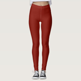 Leggings Rojo indio sólido