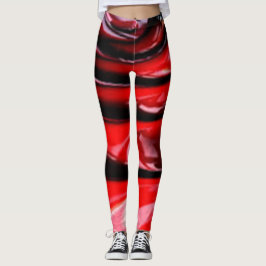 Leggings Rojo Negro genial Modern Chic hipster collages art