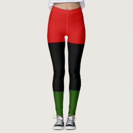 Leggings Rojo, negro y verde