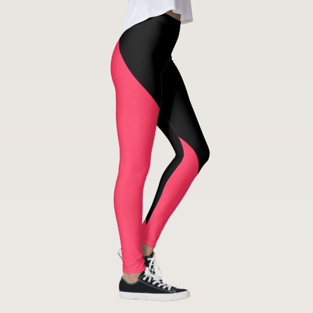 Leggings Rojo radical y negro (Derecha)