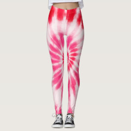 Leggings Rojo, Rosa, Blanco Diversión Colorida Día de San V
