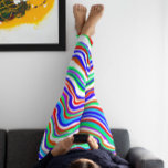 Leggings Rojo, Verde, Azul, Blanco Resumen en voz alta<br><div class="desc">Embalaje de regalo de cumpleaños con leggings coloridas abstractas azules,  verdes,  rojas y blancas.</div>