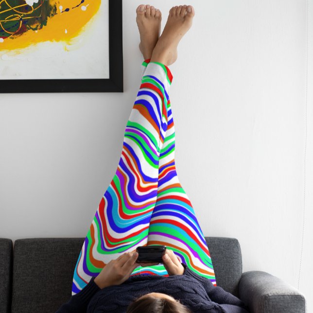 Leggings Rojo, Verde, Azul, Blanco Resumen en voz alta (Subido por el creador)