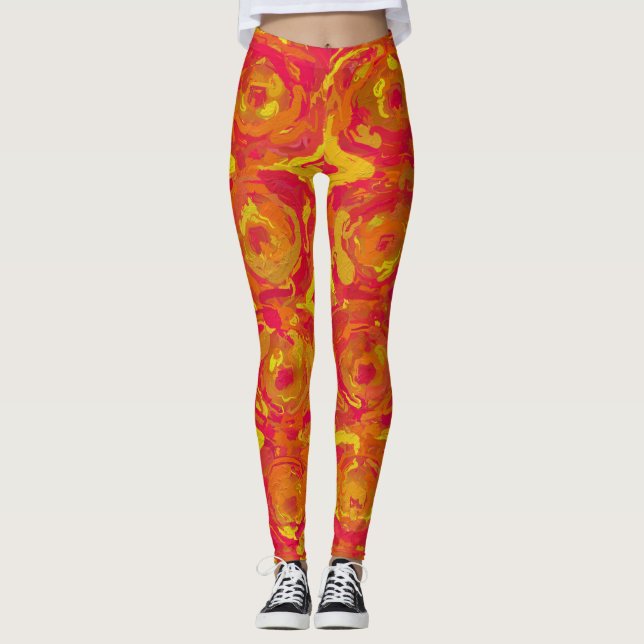 Leggings Rojo y amarillo (Anverso)