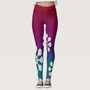 Leggings Rojo y azul de la cabaña