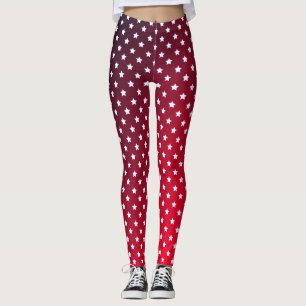 Leggings Rojo y estrellas