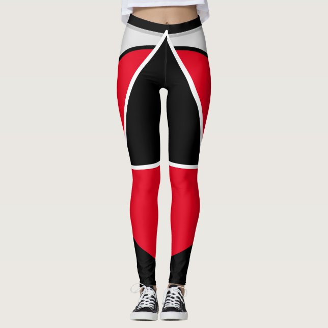 Leggings Rojo y Negro (Anverso)