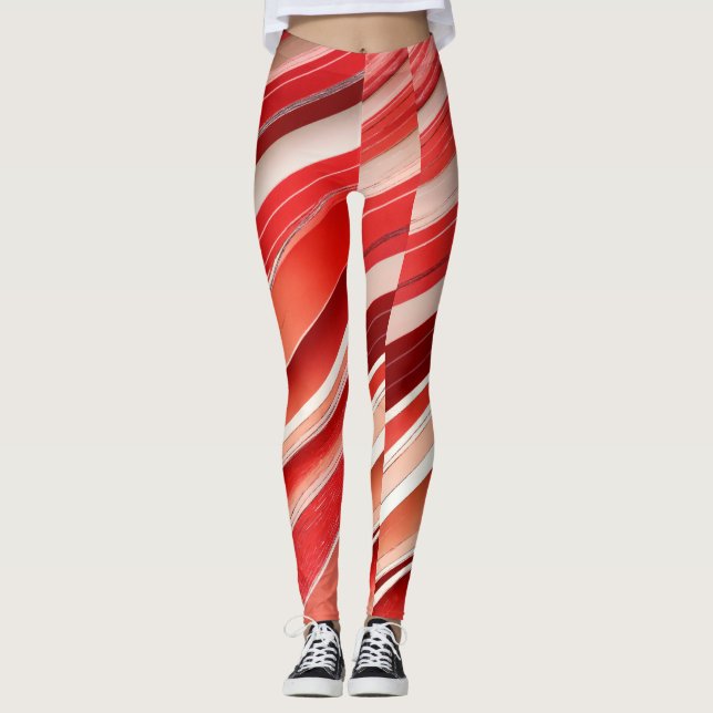 Leggings Rojo y negro (Anverso)