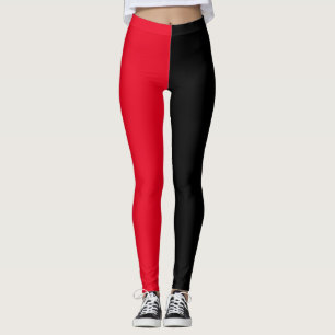 Leggings Rojo y negro