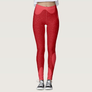 Leggings rojos de tomate orgánicos – Diseño person