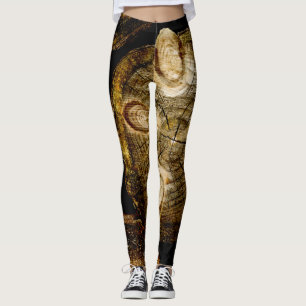 Leggings Rollo de registro rústico