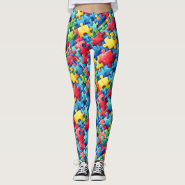 Leggings Rompecabezas del autismo
