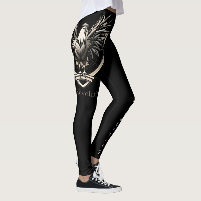 Leggings Rooster RevolutionWear: Desafiar el sistema (Derecha)