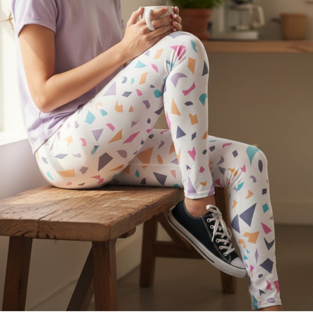 Leggings Ropa Activa con Estampado Abstracto de Pastel (Subido por el creador)